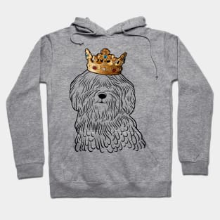 Puli Dog King Queen Wearing Crown Hoodie